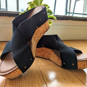 Vintage platform cork sandals